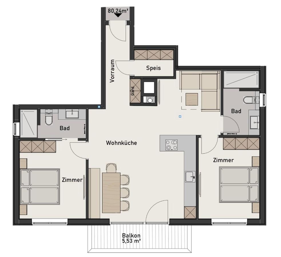 Appartement Kramerhaus Hollersbach im Pinzgau Exterior foto